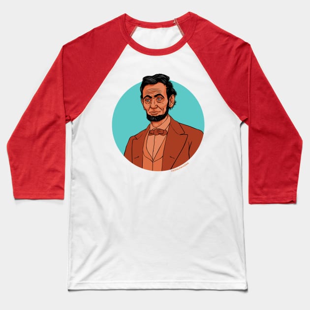 Honest Abe Baseball T-Shirt by Ronlewhorn Industries